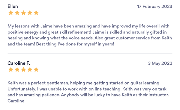 Read Our Reviews - KP Music Mentors is all about meeting you the student at your level and finding a clear path to elevating your musical skills! Check out the reviews from our students.