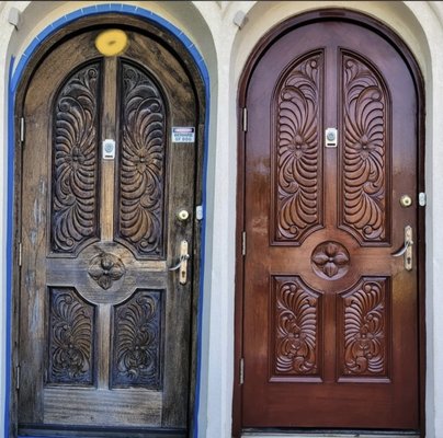 Front Door Refinishing & Restoration - Make a lasting first impression with a beautifully refinished front door. Evergreen Remodeling restores worn or weathered doors through expert sanding, staining, and sealing — bringing back the natural richness of the wood and protecting it from the elements.
From classic hardwoods to custom finishes, we deliver a smooth, elegant look that enhances your home’s curb appeal. Front Door Refinishing & Restoration - Make a lasting first impression with a beautifully refinished front door. Evergreen Remodeling restores worn or weathered doors through expert sanding, staining, and sealing — bringing back the natural richness of the wood and protecting it from the elements.
From classic hardwoods to custom finishes, we deliver a smooth, elegant look that enhances your home’s curb appeal.