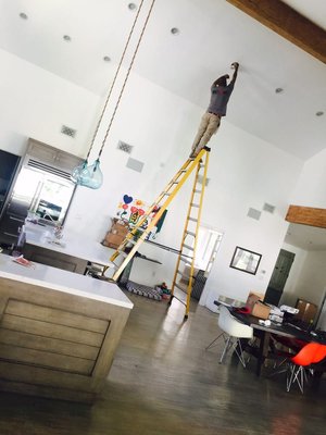 Height is no issue - Height is no issue on high ceiling Height is no issue - Height is no issue on high ceiling