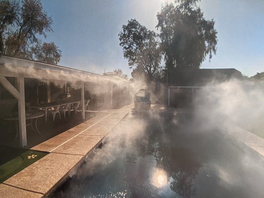 Overall Mister Installs - Arizona summers can be brutally "WARM". We want our customers to enjoy their little slice of paradise outdoors, or make it more comfortable for local businesses to open there patios to guests all year long. Here to help by installing a high pressure misting system to help YOU enjoy your backyards all summer long!