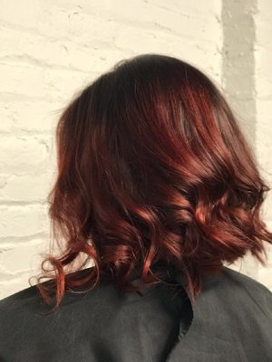 Color correction, cut, and style - Red head. - This client came to us after a bit of an issue with an at-home hair lightening product. The results weren't expected. She called us to see how we could help and we got her in the very next day. As you can see the new color and cut came out looking great. More importantly, she left looking amazing and feeling beautiful!
If you're needing a new colorist, stylist, or you're just in a pinch...give us a call! We'd love to see how we can help! Color correction, cut, and style - Red head. - This client came to us after a bit of an issue with an at-home hair lightening product. The results weren't expected. She called us to see how we could help and we got her in the very next day. As you can see the new color and cut came out looking great. More importantly, she left looking amazing and feeling beautiful!
If you're needing a new colorist, stylist, or you're just in a pinch...give us a call! We'd love to see how we can help!