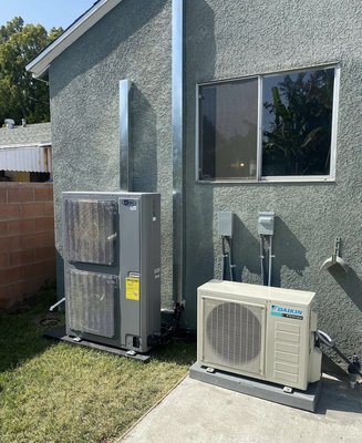 HVAC & Mini-Split - Full new HVAC and Mini-Split installation for home den.