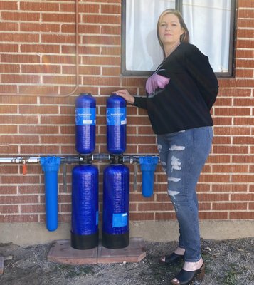 Covid 19 Donation - We donated a whole house water filtration and salt free conditioner system to a woman who lost her husband with covid 19. Covid 19 Donation - We donated a whole house water filtration and salt free conditioner system to a woman who lost her husband with covid 19.