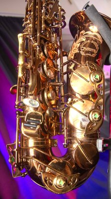 Professional copper Saxophone - This horn is handmade. it is made from an alloy of 92% copper, giving this horn an incredibly rich sound. It has rolled tone holes, double key arms on the bell and bow keys, abalone key touches, full ribbed construction and beautifully engraved. It was manufactured in 2009 by Chateau and is in very good condition. Plays beautifully. The copper, along with a cognac lacquer gives it a very warm, rich color. The engraving is a rose color. A wonderful pro horn for under $2k, it sounds as beautiful as it looks. Comes with Sax, neck, case, Selmer S-80 C* mouthpiece, ligature and strap. Professional copper Saxophone - This horn is handmade. it is made from an alloy of 92% copper, giving this horn an incredibly rich sound. It has rolled tone holes, double key arms on the bell and bow keys, abalone key touches, full ribbed construction and beautifully engraved. It was manufactured in 2009 by Chateau and is in very good condition. Plays beautifully. The copper, along with a cognac lacquer gives it a very warm, rich color. The engraving is a rose color. A wonderful pro horn for under $2k, it sounds as beautiful as it looks. Comes with Sax, neck, case, Selmer S-80 C* mouthpiece, ligature and strap.