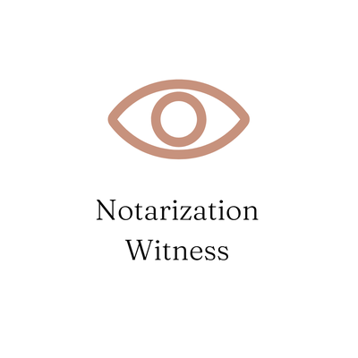 Notarization Witness - Fee starts at $25. If you're in need of an impartial 3rd party to serve as a witness, I'm available. Notarization Witness - Fee starts at $25. If you're in need of an impartial 3rd party to serve as a witness, I'm available.