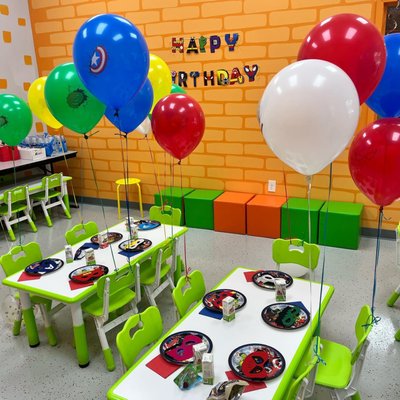 Birthday Parties - Our space was created just for you and your family! We are a climate-controlled environment for children to come in, have fun and burn off excess energy! We want families with children to have a one stop entertainment zone where kids can come in and get moving!
We have two independent party rooms that can be used for celebrating birthdays and any other special occasions. Our party rooms can host up to 30 children. We also offer private facility rental.
Visit our website to learn more or call us today! Birthday Parties - Our space was created just for you and your family! We are a climate-controlled environment for children to come in, have fun and burn off excess energy! We want families with children to have a one stop entertainment zone where kids can come in and get moving!
We have two independent party rooms that can be used for celebrating birthdays and any other special occasions. Our party rooms can host up to 30 children. We also offer private facility rental.
Visit our website to learn more or call us today!