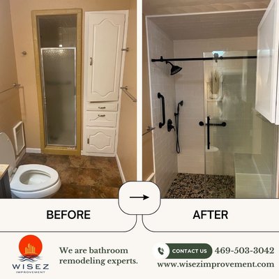 Full bathroom remodel - This remodel was done in an old bathroom. Part of the process it was the demo, plumbing relocation, find the material the tile design. It was so important to show to our customer the final design because the new design it was modern, fresh and super different than the original. Full bathroom remodel - This remodel was done in an old bathroom. Part of the process it was the demo, plumbing relocation, find the material the tile design. It was so important to show to our customer the final design because the new design it was modern, fresh and super different than the original.