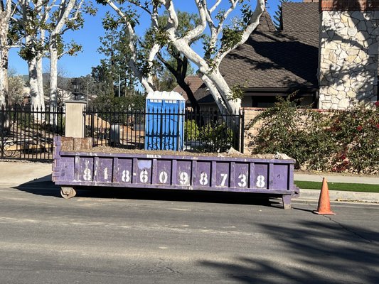 10 Yard Container Delivery - This customer requested a 10 yard "lowboy" and specified where exactly to put the container. We were able to fulfill the customer's needs and the workers were able to access the container easily. 10 Yard Container Delivery - This customer requested a 10 yard "lowboy" and specified where exactly to put the container. We were able to fulfill the customer's needs and the workers were able to access the container easily.