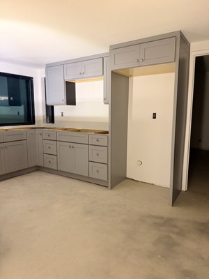 Kitchen Remodel Westminster - A Kitchen Remodel Done For One Of Our Clients Rental Property’s With Pre Fabricated FaceFrame Cabinets In The Color Cool Gray In The City Of Westminster Kitchen Remodel Westminster - A Kitchen Remodel Done For One Of Our Clients Rental Property’s With Pre Fabricated FaceFrame Cabinets In The Color Cool Gray In The City Of Westminster