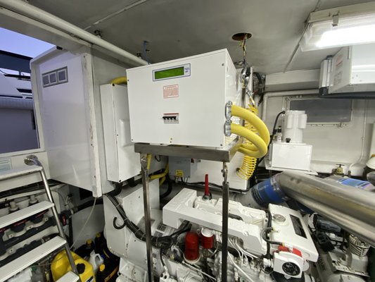 Yacht Power system upgrade - Here we had a customer with a 82ft yacht build in 2012. Sadly this boat was built with a very underpowered shore power system, only supporting the use of a single 50amp shore service. Because of all the upgrades the boat has had through the years, it was very limited when on shore power to run even 60% of systems onboard. To fix this I worked with the customer to modify the system to allow for a complete overall, adding a new 100amp shore power system, which included Glendening retractor, custom shore power cord access in cockpit as well as new transformer install to support the power when in other ports. After all the systems where installed the customer could happily use all systems onboard when at the dock. Yacht Power system upgrade - Here we had a customer with a 82ft yacht build in 2012. Sadly this boat was built with a very underpowered shore power system, only supporting the use of a single 50amp shore service. Because of all the upgrades the boat has had through the years, it was very limited when on shore power to run even 60% of systems onboard. To fix this I worked with the customer to modify the system to allow for a complete overall, adding a new 100amp shore power system, which included Glendening retractor, custom shore power cord access in cockpit as well as new transformer install to support the power when in other ports. After all the systems where installed the customer could happily use all systems onboard when at the dock.