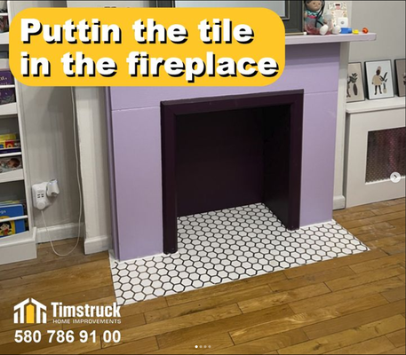 Nice fireplace tiling! - We updated the coating in the fireplace for our client. Now the house has not only coziness and warmth, but also safety. We will make your home comfortable, beautiful and safe.

If you are looking for a reliable and professional service to renovate your home, you have come to the right place. We have years of experience. We use only high-quality materials and equipment to ensure the best results for our customers. Contact us today!

Call 580-786-9100 or send us a message to discuss your project.
