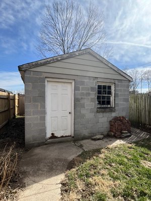 Shed Renovation - Client contacted . To pride her a free quote for Rotted wood on her shed .and door replacement. We Replaced the fascial all on PVC also as doors and window . My client was very happy with the results Shed Renovation - Client contacted . To pride her a free quote for Rotted wood on her shed .and door replacement. We Replaced the fascial all on PVC also as doors and window . My client was very happy with the results