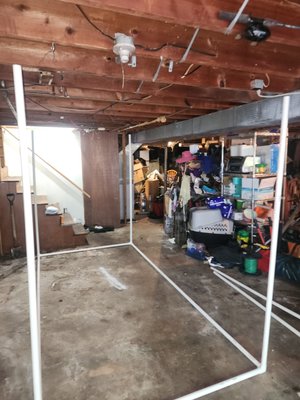 Perimeter Tile Repair - Installation of containment, repair of perimeter tile, and repair of cement floor in basement Perimeter Tile Repair - Installation of containment, repair of perimeter tile, and repair of cement floor in basement