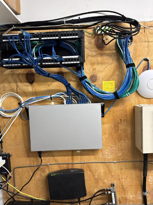 Network Closet remodel - Remodel of a customers network closet to update their equipment and make it look alot neater.