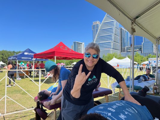 Cap10k - Every year the Statements sponsors AMC to massage their runners in the Cap10k. 2025 will be our 4 year to participate. We love events and love massaging runners at finish lines even more. Cap10k - Every year the Statements sponsors AMC to massage their runners in the Cap10k. 2025 will be our 4 year to participate. We love events and love massaging runners at finish lines even more.