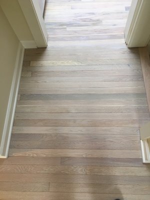 Hardwood floor - White floor Hardwood floor - White floor