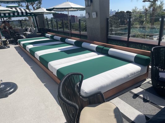 Day beds - These day beds were designed and created for a local hotel. Seating added, comfort increased, with style upheld. Day beds - These day beds were designed and created for a local hotel. Seating added, comfort increased, with style upheld.
