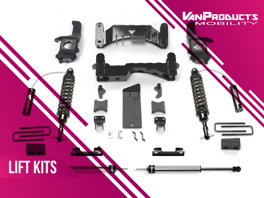 Lift Kits - Suspension lift kits raise SUVs, trucks, and off-road vehicles for better clearance, performance, and appearance. Kits replace components and can improve articulation and allow for steeper angles. You can choose the right kit based on tire/wheel combos, towing requirements, and space limitations. Contact us in Wilmington, NC for the ideal suspension lift kit. Lift Kits - Suspension lift kits raise SUVs, trucks, and off-road vehicles for better clearance, performance, and appearance. Kits replace components and can improve articulation and allow for steeper angles. You can choose the right kit based on tire/wheel combos, towing requirements, and space limitations. Contact us in Wilmington, NC for the ideal suspension lift kit.