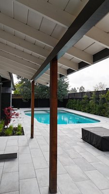 Modern backyard build - Modern hardscape, fresh landscaping, and a stunning new pool! Modern backyard build - Modern hardscape, fresh landscaping, and a stunning new pool!