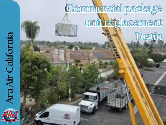 Commercial package unit replacement in Tustin. - In Tustin, Orange County, businesses rely on efficient HVAC systems to maintain comfortable environments, and commercial package units (RTUs) are a popular choice for many properties. Over time, these units may become inefficient, requiring replacement to ensure optimal performance and energy savings.

ARA Air California is a trusted provider of HVAC solutions, specializing in commercial package unit replacements. Their expert team assesses each property’s unique needs, recommending the right system for the space and handling installations with minimal disruption to business operations. Modern package units offer improved energy efficiency, better controls, and enhanced air quality, making replacement a smart investment for long-term cost savings.

ARA Air California ensures seamless service, from consultation to installation, helping businesses in Tustin and across Orange County upgrade their HVAC systems with cutting-edge technology and superior customer care. With their expertise, businesses can enjoy increased comfort, reduced energy costs, and reliable performance.