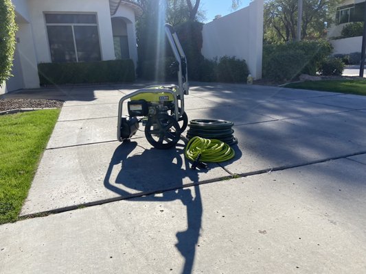 Power washing - With our expertise and top of the line pressure washing equipment we can drastically transform your home! Choosing us for pressure washing can improve the longevity of your outdoor surfaces as well as the overall appearance of your concrete and patios!