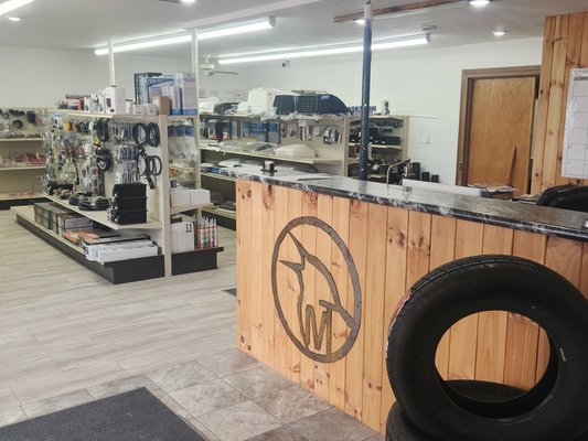 Parts counter/dept - Does Jere have a retail parts section at Meadowlark Trailer? Why yes...yes he does. Come see the ever-growing selection and if he doesn't have it in stock he can order it. Parts counter/dept - Does Jere have a retail parts section at Meadowlark Trailer? Why yes...yes he does. Come see the ever-growing selection and if he doesn't have it in stock he can order it.