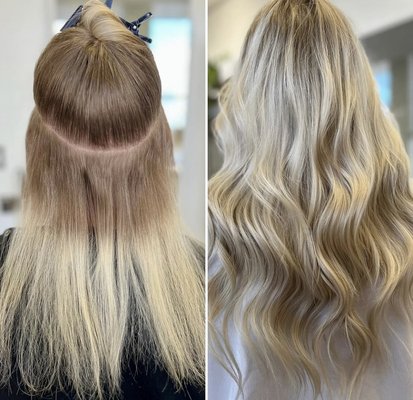 This Month 250 for Handtied Weft Extensions one or two rows - This month running special on hand tied weft extensions one or 2 rows or move up