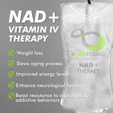 NAD+ 4EverYoung - Rejuvenate Your Body and Mind at 4Ever Young
Feel younger, sharper, and more energized with 4Ever NAD IV Therapy—our
exclusive “fountain of youth” formula. Designed to promote cellular regeneration
and enhance cognitive function, this cutting-edge treatment is your secret weapon
for feeling revitalized and focused.
What Is 4Ever NAD IV Therapy?
4Ever NAD IV Therapy delivers Nicotinamide Adenine Dinucleotide (NAD), a vital
coenzyme naturally found in your body. NAD is crucial for energy production, DNA
repair, and supporting healthy cellular function. As we age, NAD levels decline,
leading to fatigue, cognitive decline, and other signs of aging. By replenishing
NAD directly through IV therapy, 4Ever NAD helps combat these effects,
promoting mental clarity and overall vitality. NAD+ 4EverYoung - Rejuvenate Your Body and Mind at 4Ever Young
Feel younger, sharper, and more energized with 4Ever NAD IV Therapy—our
exclusive “fountain of youth” formula. Designed to promote cellular regeneration
and enhance cognitive function, this cutting-edge treatment is your secret weapon
for feeling revitalized and focused.
What Is 4Ever NAD IV Therapy?
4Ever NAD IV Therapy delivers Nicotinamide Adenine Dinucleotide (NAD), a vital
coenzyme naturally found in your body. NAD is crucial for energy production, DNA
repair, and supporting healthy cellular function. As we age, NAD levels decline,
leading to fatigue, cognitive decline, and other signs of aging. By replenishing
NAD directly through IV therapy, 4Ever NAD helps combat these effects,
promoting mental clarity and overall vitality.
