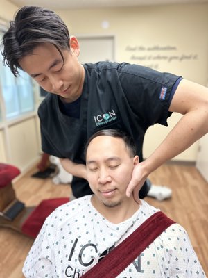 Neck Pain/Text Neck - At ICON Chiropractic, we focus on treating neck pain. Our expert team uses advanced techniques to address the root causes and provide effective relief. Trust us to help you regain mobility and live pain-free.