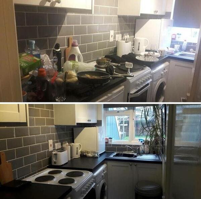 3 bedrooms 2 bathrooms - Did a deep cleaning for the customer 3 bedrooms 2 bathrooms - Did a deep cleaning for the customer