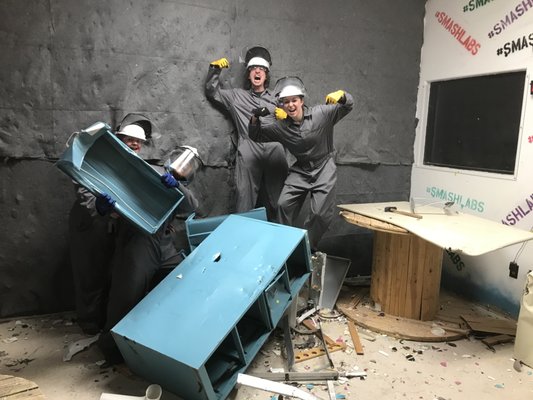 Rage Rooms - What are Rage rooms? Rage rooms are pretty much what they sound like, it is a room where you smash things. we have built a safe facility, with full protective gear, for you to come in and break stuff to your hearts desire!
Our rage rooms are great for
Smash therapy(stress relief)
a unique date night experience
spending time with the family
birthday parties
company events
wedding parties
and much more!
Click here to book your room TODAY! Rage Rooms - What are Rage rooms? Rage rooms are pretty much what they sound like, it is a room where you smash things. we have built a safe facility, with full protective gear, for you to come in and break stuff to your hearts desire!
Our rage rooms are great for
Smash therapy(stress relief)
a unique date night experience
spending time with the family
birthday parties
company events
wedding parties
and much more!
Click here to book your room TODAY!