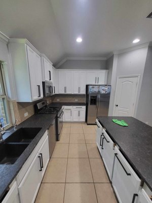 Cabinetry Painting - You will be amazed on how a fresh painted cabinetry could lift up your entire home!