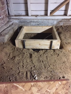 East Sacrament House foundation repair - This project was designed and installed to support interior sagging floors East Sacrament House foundation repair - This project was designed and installed to support interior sagging floors