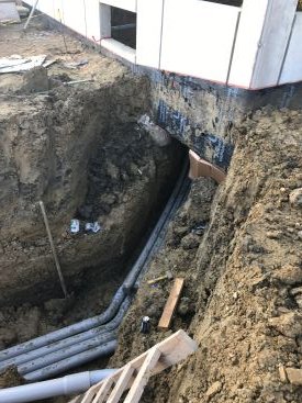 Underground Conduit for new Fedex building - We installed a little over 45K Linear feet of conduit for a new FedEx building in the DFW area. We excavated, installed the conduit, and backfilled all trenches. We then installed mule tape/pull line in every section of pipe to make it easier for the electricians to pull their wire with. Underground Conduit for new Fedex building - We installed a little over 45K Linear feet of conduit for a new FedEx building in the DFW area. We excavated, installed the conduit, and backfilled all trenches. We then installed mule tape/pull line in every section of pipe to make it easier for the electricians to pull their wire with.