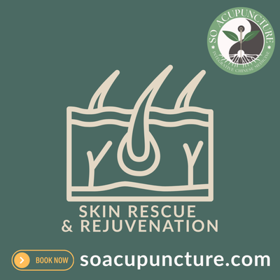 Chinese Medicine for Skin Rescue & Rejuvenation - Soothe flares, inflammation, & irritation from acne, eczema, rashes, hair loss, as well as getting supportive care for autoimmune skin conditions. Restore your skin’s barrier, glow, confidence from within, with personalize acupuncture, herbal medicine & nutrition at So Acupuncture clinic in Corona. Chinese Medicine for Skin Rescue & Rejuvenation - Soothe flares, inflammation, & irritation from acne, eczema, rashes, hair loss, as well as getting supportive care for autoimmune skin conditions. Restore your skin’s barrier, glow, confidence from within, with personalize acupuncture, herbal medicine & nutrition at So Acupuncture clinic in Corona.