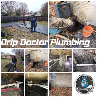 Sewer Line Replacement - Another successful Slab House Tunnel and Sewer Line Replacement from Start to Finish.
Excellent job by the Excavation Crew.
Live in DFW Metroplex Area, Need a Plumber, Excavation Services, Please contact Drip Doctor Plumbing at 214-586-5130.
Plumbing Done Right!
"If Water Runs Through It, We Can Do It"
Gas Services Also Available. Sewer Line Replacement - Another successful Slab House Tunnel and Sewer Line Replacement from Start to Finish.
Excellent job by the Excavation Crew.
Live in DFW Metroplex Area, Need a Plumber, Excavation Services, Please contact Drip Doctor Plumbing at 214-586-5130.
Plumbing Done Right!
"If Water Runs Through It, We Can Do It"
Gas Services Also Available.