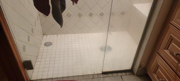 Bathroom cleaning - This bathroom was not deep cleaned since the house was bought couple years ago. performed a deep clean and grout and tile clean Bathroom cleaning - This bathroom was not deep cleaned since the house was bought couple years ago. performed a deep clean and grout and tile clean