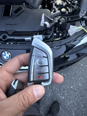 2018 BMW keys made after customer lost all his keys - After the customer lost all his keys, give us a call. We arrived quick, and finished the job right way. 2018 BMW keys made after customer lost all his keys - After the customer lost all his keys, give us a call. We arrived quick, and finished the job right way.