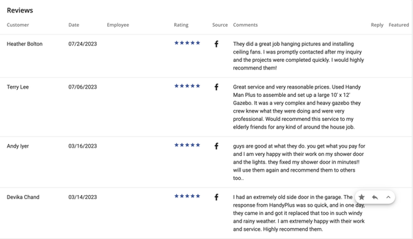 Facebook & Platform Reviews - More reviews from our customers!