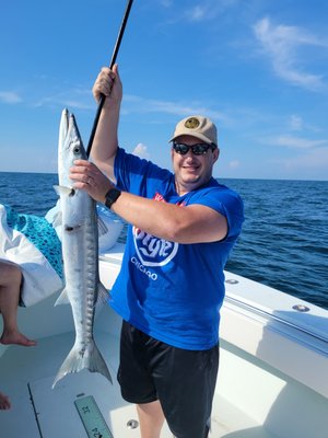 June 10th Charter. Beautiful Day! - We had a fun day on the water today with some of JSO's finest. Kingfish, Seabass, barracuda, Snapper and a giant fish broke off one of our lines!! Great Times. June 10th Charter. Beautiful Day! - We had a fun day on the water today with some of JSO's finest. Kingfish, Seabass, barracuda, Snapper and a giant fish broke off one of our lines!! Great Times.