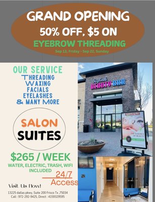 Stylish Beauty Bar Frisco - 50% OFF, Eyebrow threading $5 only, and we have 30% off on all service for this week, Join us!! Stylish Beauty Bar Frisco - 50% OFF, Eyebrow threading $5 only, and we have 30% off on all service for this week, Join us!!