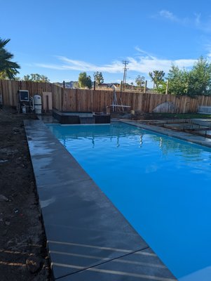 new pool - this was a basic but nice pool and spa combo, new pool - this was a basic but nice pool and spa combo,