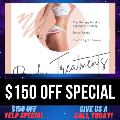 $150 Off Special - Take control of your body & get back in shape! Results are long lasting and you can target the stubborn fat on stomach, arms, legs & back. $150 Off Special - Take control of your body & get back in shape! Results are long lasting and you can target the stubborn fat on stomach, arms, legs & back.