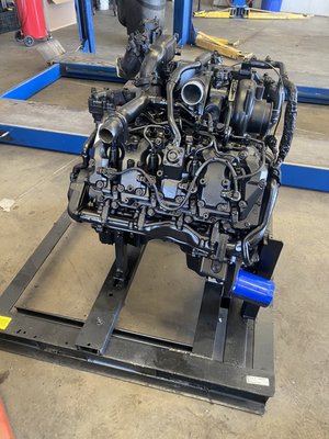 Remove and replaced 6.6L duramax engine - Replaced engine on duramax due to rod knock