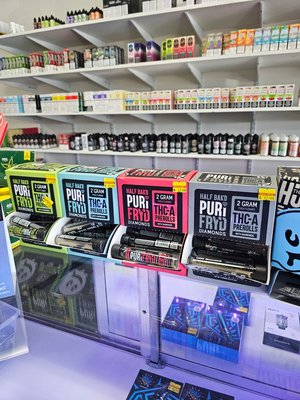 CBD and more - At Volcano Vapor Lounge, we’re dedicated to offering more than just vaping—discover our carefully curated selection of CBD products and wellness essentials! Whether you’re looking for relaxation, stress relief, or overall wellness support, we carry a broad range of trusted and effective CBD options, including tinctures, gummies, topicals, and more.
Our knowledgeable team is here to answer your questions and guide you to the right CBD products for your needs. In addition, we stock other alternative wellness items to help you live your best life, always at competitive prices.
Explore CBD and more at South Carolina’s original vape shop—and don’t forget to earn points on every purchase with our Volcano Rewards Program! Visit us today and elevate your wellness journey with Volcano Vapor Lounge. CBD and more - At Volcano Vapor Lounge, we’re dedicated to offering more than just vaping—discover our carefully curated selection of CBD products and wellness essentials! Whether you’re looking for relaxation, stress relief, or overall wellness support, we carry a broad range of trusted and effective CBD options, including tinctures, gummies, topicals, and more.
Our knowledgeable team is here to answer your questions and guide you to the right CBD products for your needs. In addition, we stock other alternative wellness items to help you live your best life, always at competitive prices.
Explore CBD and more at South Carolina’s original vape shop—and don’t forget to earn points on every purchase with our Volcano Rewards Program! Visit us today and elevate your wellness journey with Volcano Vapor Lounge.