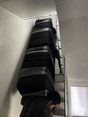 XL Sofa going to a 4th floor no elevator - At the client's home, the sofa didn’t fit in the elevator, but the team was able to carry it up the stairs without any problems. They took great care to protect the merchandise and the building at a very high level, ensuring the item stayed safe inside the building. We really are the best in the business. XL Sofa going to a 4th floor no elevator - At the client's home, the sofa didn’t fit in the elevator, but the team was able to carry it up the stairs without any problems. They took great care to protect the merchandise and the building at a very high level, ensuring the item stayed safe inside the building. We really are the best in the business.