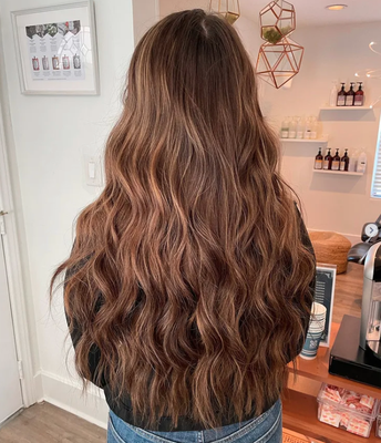 All The Length & Volume! - Go to my website to fill out your online consultation form. This will help me have a better idea of what your hair is like now and what you're wanting.Next, we'll get you scheduled for an in person consultation. This is when we'll decide how much hair you need, how many rows, what length and your perfect colors.