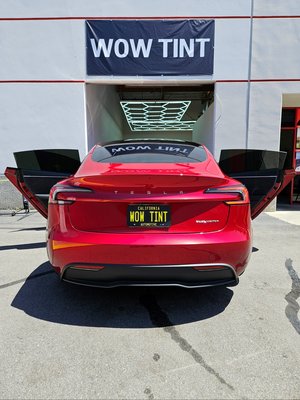 Telsa Model 3 Full Ceramic Tint - Tesla Model 3 Fully Tinted with 3M Ceramic IR
Front windshield: 70%
Front doors: 15%
Rear doors: 5%
Rear windshield: 5%
Sunroof: 5%
At our shop, we use full interior covers to protect against water damage and focus on one car at a time with two technicians, treating each vehicle as if it were our own.
The installation takes 5-6 hours, and we use a heat rejection tester so you can immediately feel the difference before and after the tinting.
We are committed to ensuring that every customer leaves our shop fully satisfied and smiling! Telsa Model 3 Full Ceramic Tint - Tesla Model 3 Fully Tinted with 3M Ceramic IR
Front windshield: 70%
Front doors: 15%
Rear doors: 5%
Rear windshield: 5%
Sunroof: 5%
At our shop, we use full interior covers to protect against water damage and focus on one car at a time with two technicians, treating each vehicle as if it were our own.
The installation takes 5-6 hours, and we use a heat rejection tester so you can immediately feel the difference before and after the tinting.
We are committed to ensuring that every customer leaves our shop fully satisfied and smiling!