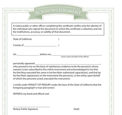 Notarial Acts - Some of the Notarial Acts, Acknowledgment and Jurat.