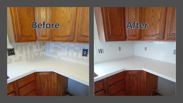 Kitchen Counter Refinishing - Old Worn out Kitchen Counter Tops? Don't Replace......Refinish! Specializing in the refinishing of existing Laminate, Formica, Corian or Culture Marble counter-tops, Miracle Method can transform them to a Beautiful up-grated look without the mess of replacement and cost of a major kitchen remodel! Kitchen Counter Refinishing - Old Worn out Kitchen Counter Tops? Don't Replace......Refinish! Specializing in the refinishing of existing Laminate, Formica, Corian or Culture Marble counter-tops, Miracle Method can transform them to a Beautiful up-grated look without the mess of replacement and cost of a major kitchen remodel!